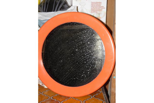 miroir années 70 orange