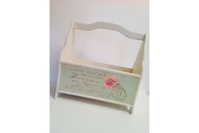 Porte-revue Carte postale Paris Marceau vert pastel