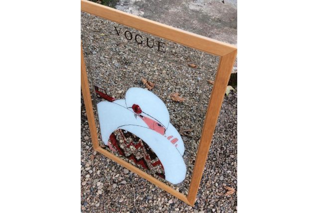 Grand miroir VOGUE des années 60-70