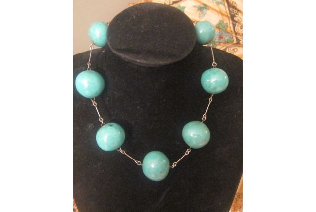 collier vintage turquoise