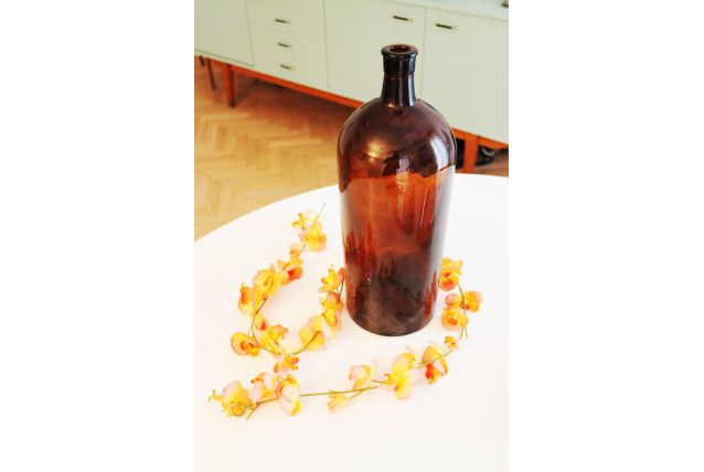Bonbonne Vase vintage marron