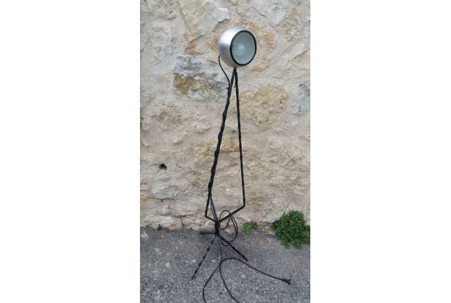 lampadaire fer forgé et tole 