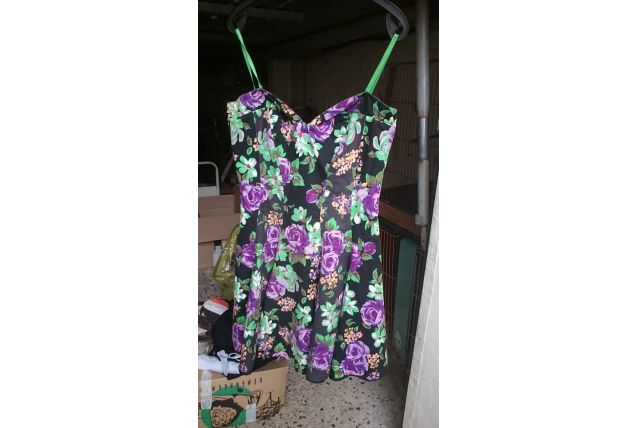 robe bustier à fleurs made in france