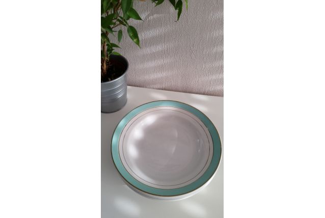 Lot de 6 Assiettes creuses mint