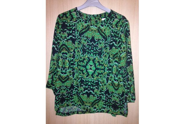 Tee-Shirt fleuri vert