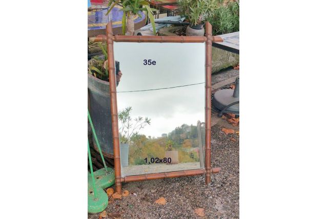  Grand Miroir Bambou