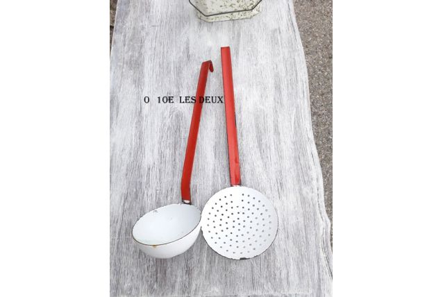 duo louches  emaillées