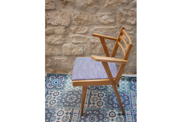 Fauteuil bridge vintage scandinave