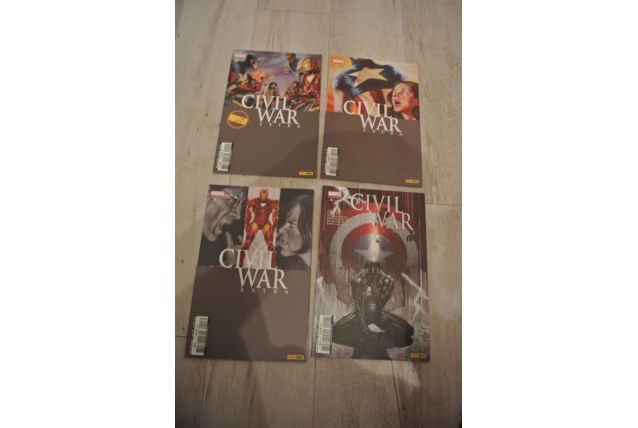 LOT BD CIVIL WAR EXTRA de 1 à 4 (PANINI COMICS) juin à décembre 2007