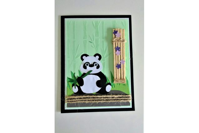 Carte motif panda