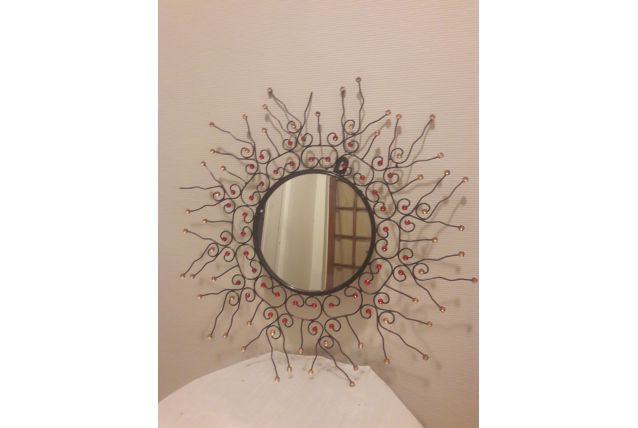 Miroir fer forgé