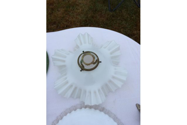 Abat jour en opaline 