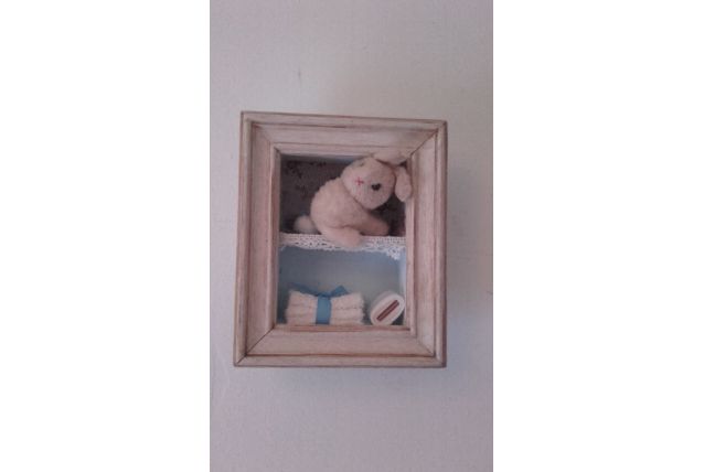 cadre patiné chambre bébé