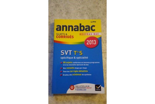 Annabac SVT terminale S
