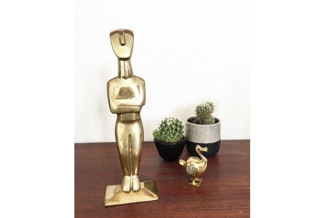 Statue laiton vintage 