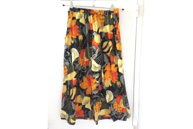 Jupe fleurie vintage 36/38