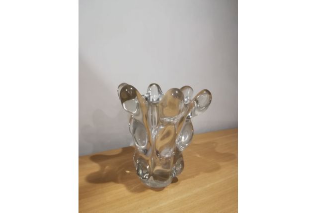 Vase en cristal soufflé c.1920
