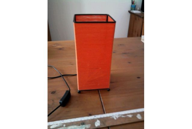 Lampe rétro orange