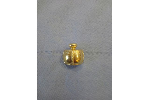 Broche Yves Saint Laurent, champagne 