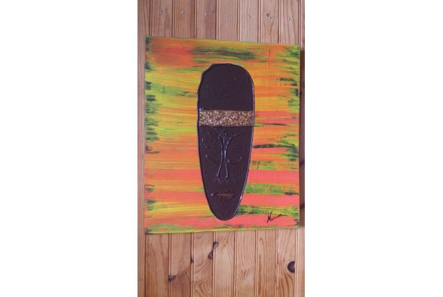Tableau  "Masque  Africain "