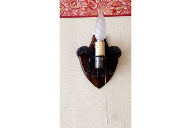  2 appliques en chêne