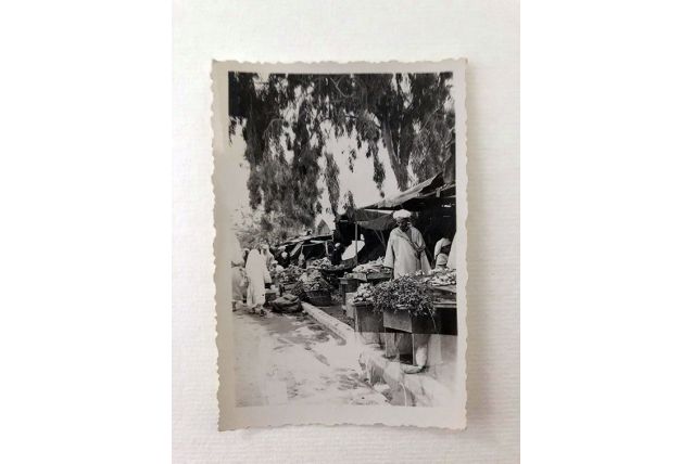 Photo vintage le souk Marrakech 1940
