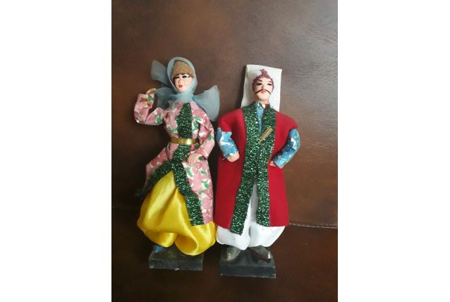 Poupée folklorique - couple turquie - 70's