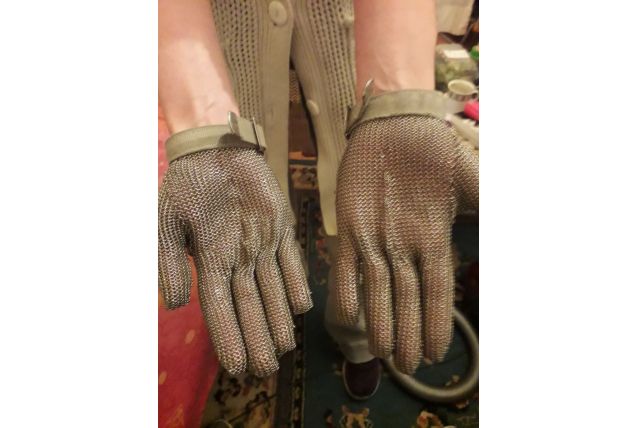 gant en cotte de maille anti coupure