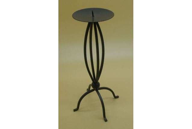 Chandelier rétro en fer courbé, années 60