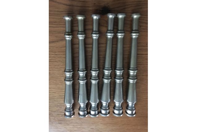 Colonnette arrière bar en laiton hauteur 22cm  (lot de 6) 