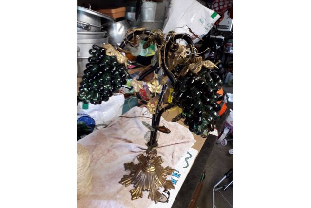 Lampe grappe  murano 