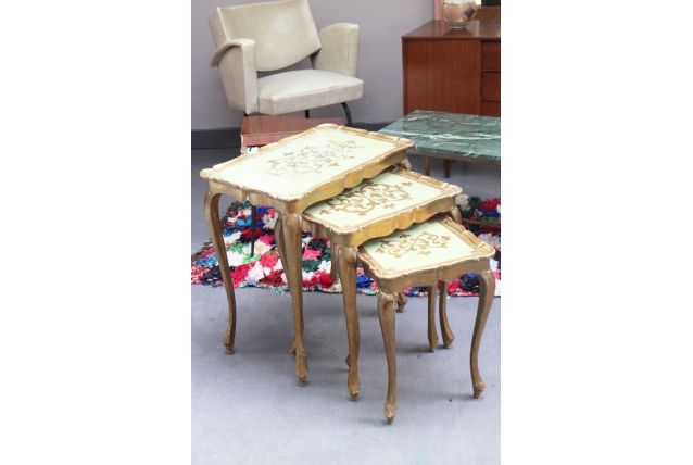 Tables gigognes années 50 art déco