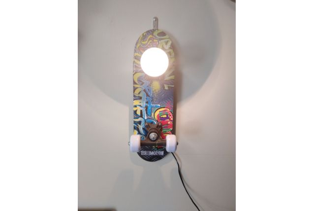Lampe skateboard 