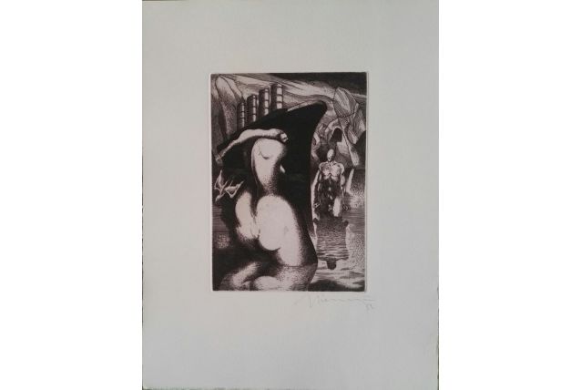 Gravure originale signée Giovanni GIANNINI 