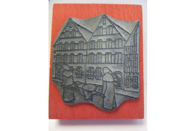 tampon ancien école ville peste Moyen-Âge