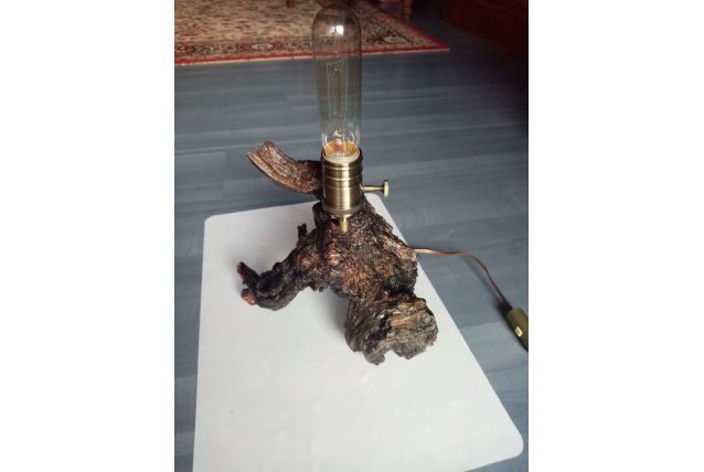 lampe en bois