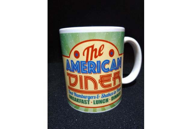 Lot de 2 mugs américan diner neufs