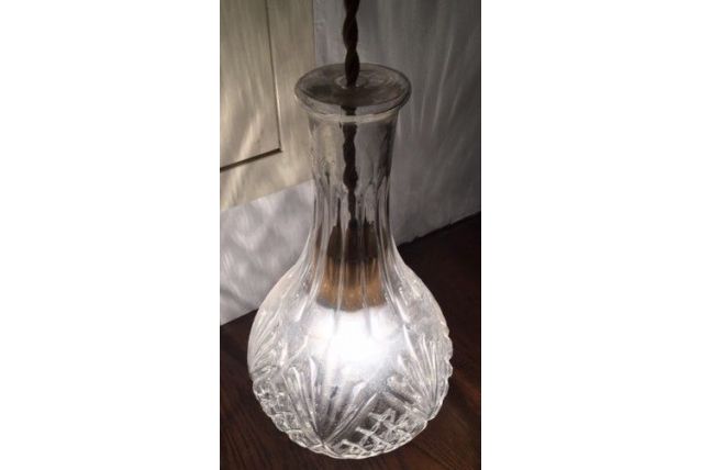 Suspension style ART DECO verre moulé vintage