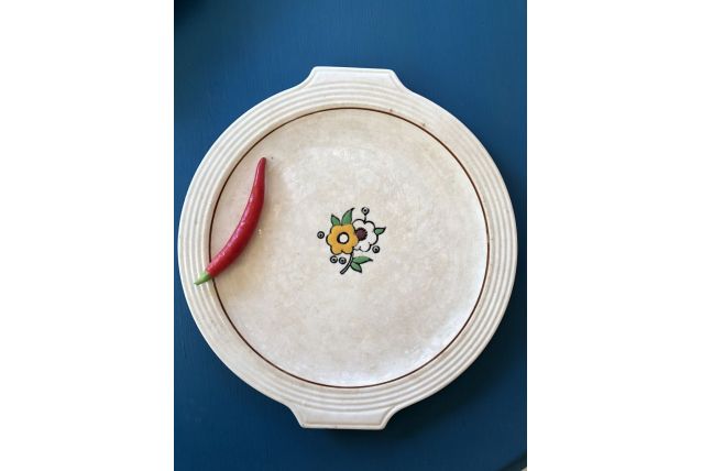 Plat de service émaux de Longwy 