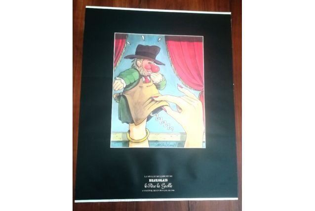 Affiche humoristique festival en Beaujolais 