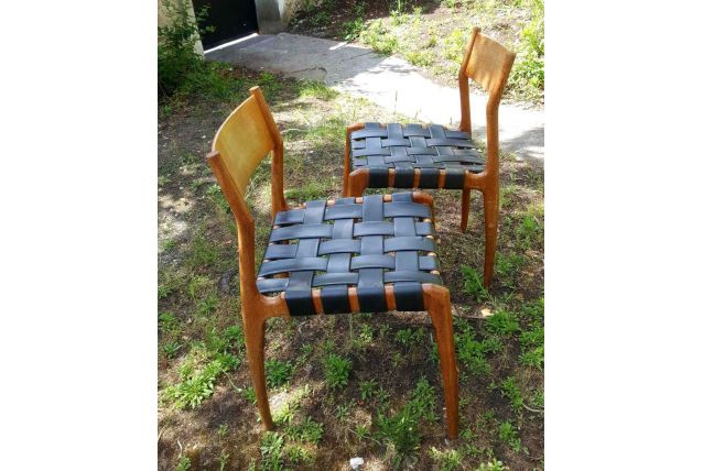 Paire de chaises italiennes 1960