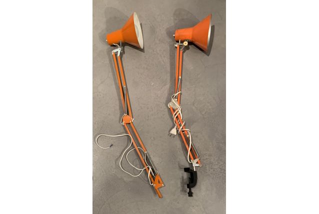 Lampe Bureau Orange Annees 70 