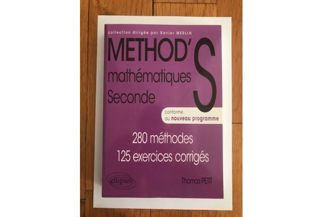 Livre Method's Mathématiques Seconde