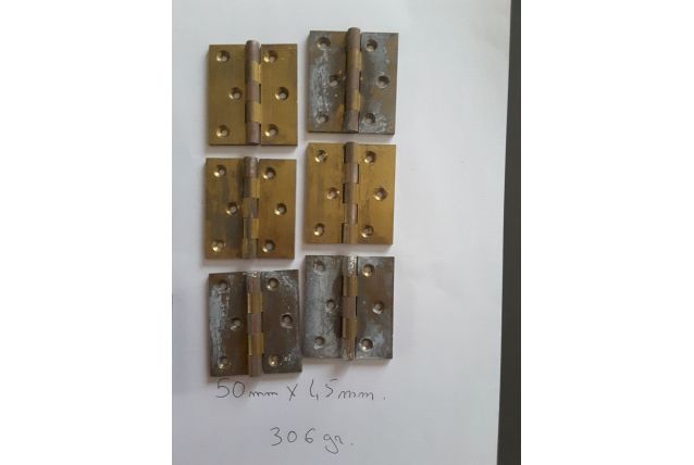 Lot de charnières en laiton 