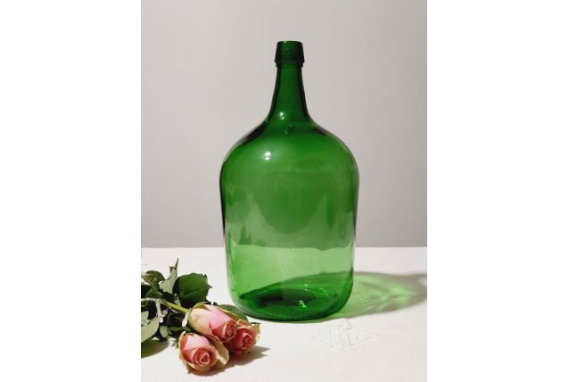 Dame jeanne verte 5 litres vintage 