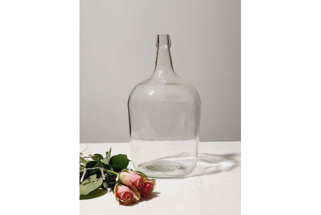 Dame jeanne transparente 5 litres vintage 
