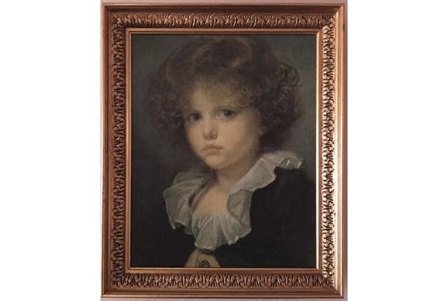 Reproduction Portrait enfant-Cadre Bois doré