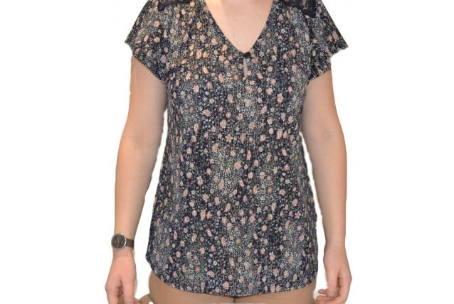 blouse vintage fleuri