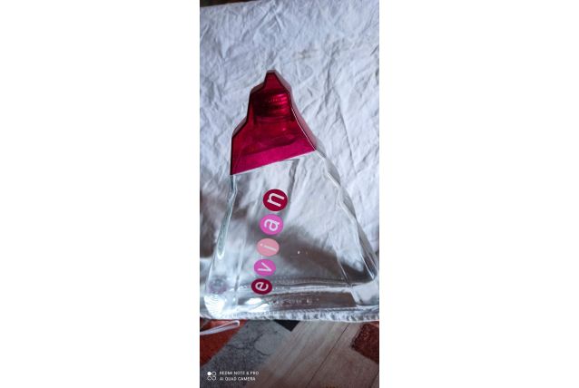 Bouteille eau Evian sérigraphie forme montagne pleine 1l