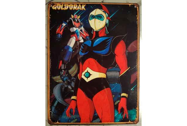 Plaque métal Goldorak 